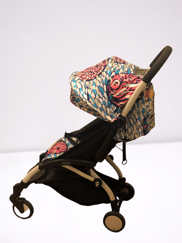 Habillage de poussette upcyclé - Crystal