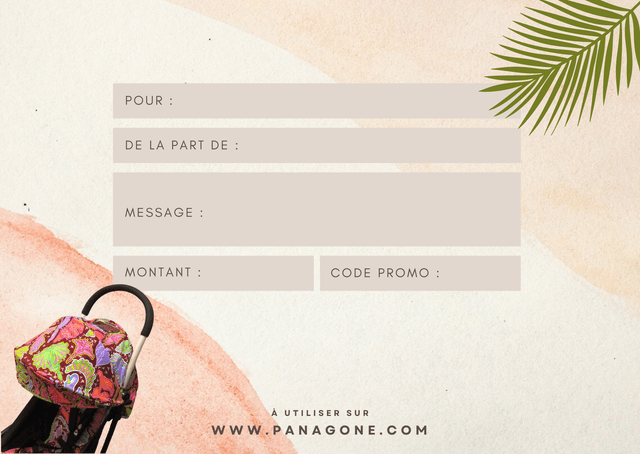 Carte cadeau PanaGone - Choix du montant