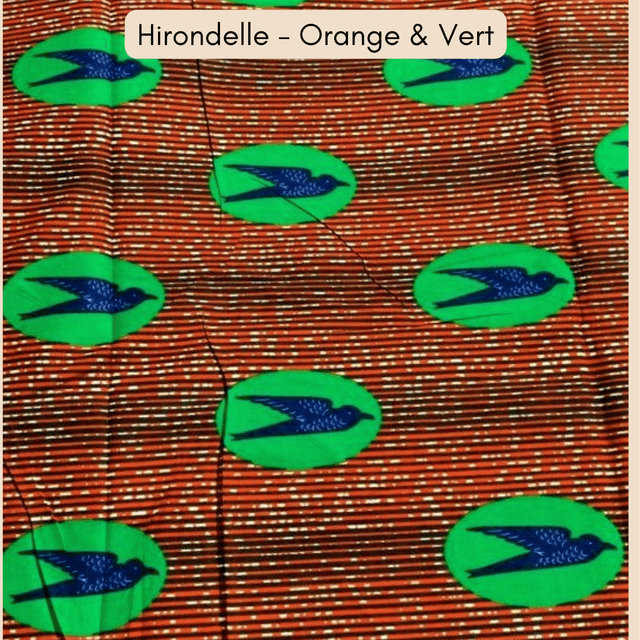 Habillage de poussette yoyo upcyclé - Hirondelle Orange et Vert