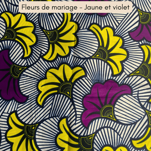 Habillage de poussette yoyo upcyclé - Fleur de mariage Jaune et violet