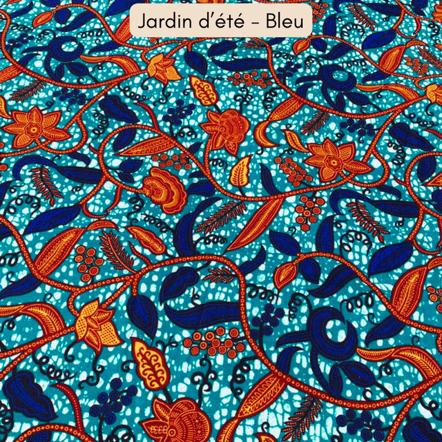Habillage de poussette yoyo upcyclé - Jardin d'été Bleu